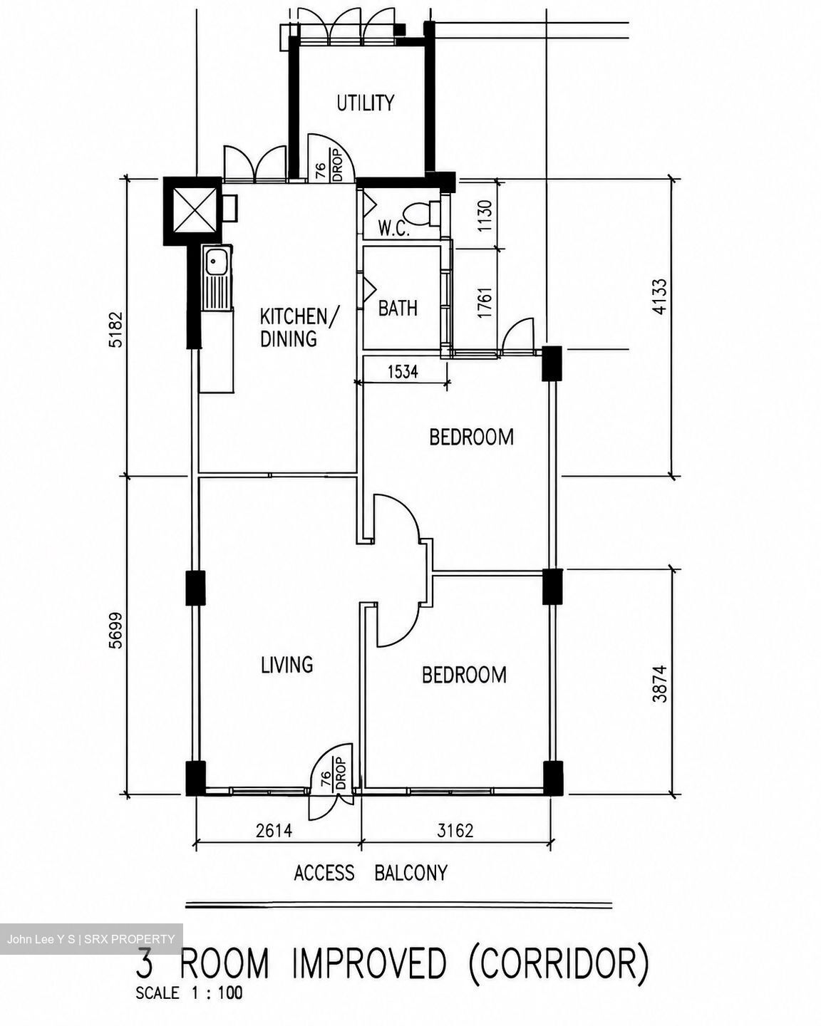 Blk 58 Marine Terrace Haven (Marine Parade), HDB 3 Rooms #618242901